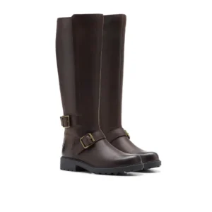 Bottes hautes Clarks pour femmes ORINOCO 2 HAUTES en cuir marron foncé PRIX CONSEILLÉ 140 £-
