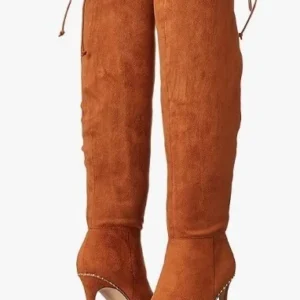 Bottes hautes femme BCBGeneration camel micro daim 10 M neuves avec étiquettes-